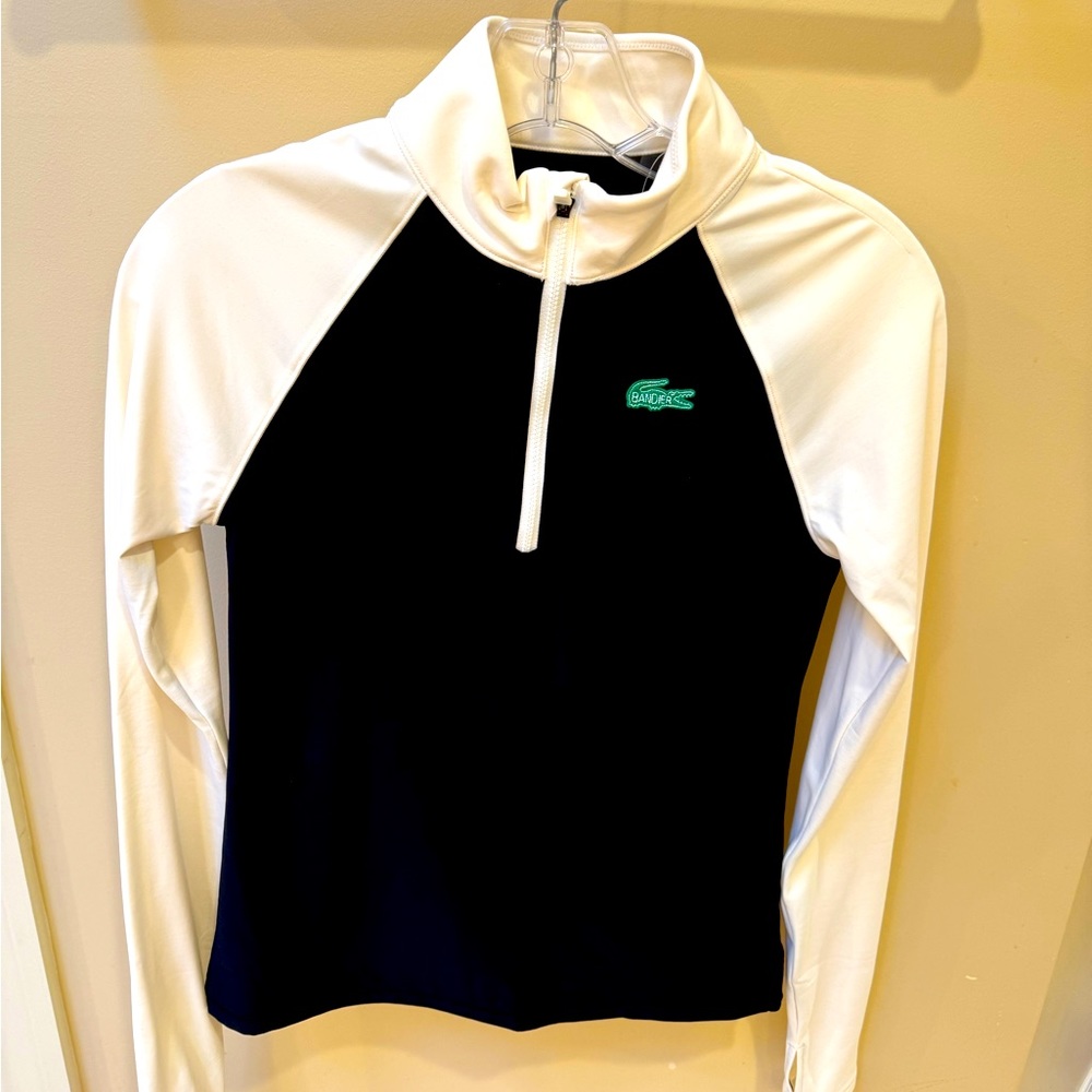 Bandier x Lacoste Quarter zip size small